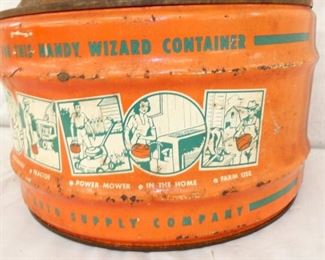 VIEW 6 UNUSUAL 2 1/2GA.WIZARD GAS CAN