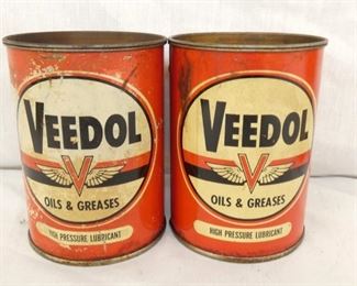 1LB VEEDOL OIL CANS