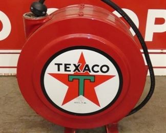 RESTORED TEXACO HOSE REEL
