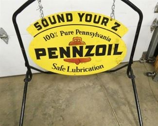 VIEW 3 SIDE 2 PENNZOIL SIDEWALK SIGN