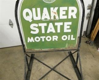 QUAKER STATE TOMBSTONE SIDEWALK SIGN