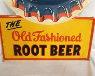 VIEW 3 DIE CUT ROOT BEER SIGN