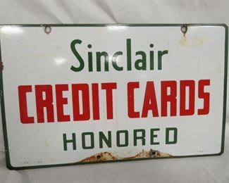 PORC. 1955 DS SINCLAIR CARDS SIGN