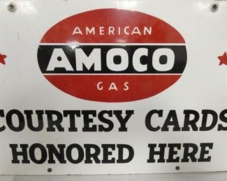 VIEW 4 DS PORC. AMOCO CARDS SIGN