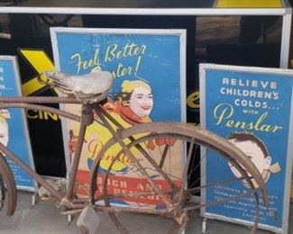 EARLY BICYCLE, CB, STOPLIGHT