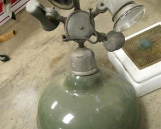 LARGE ENAMEL STATION LIGHT