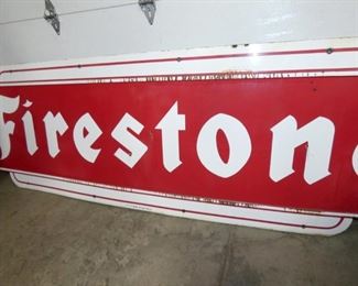 VIEW 5 PORC. 9FT. X 3FT. FIRESTONE SIGN