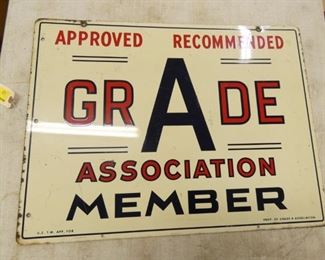 DS GRADE A MEMBER SIGN 24X18