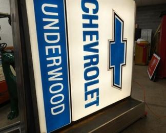 SIDE 2 LIGHTED CHEVROLET DEALER
