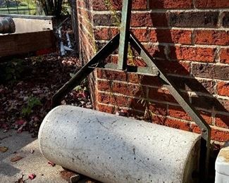 Concrete pull behind roller