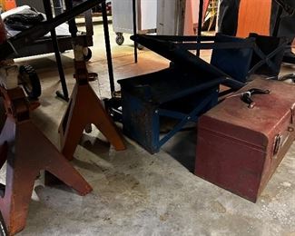 Jackstands toolboxes and more