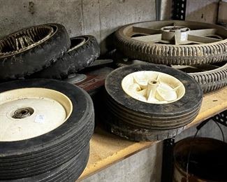 Assorted tires and wheels