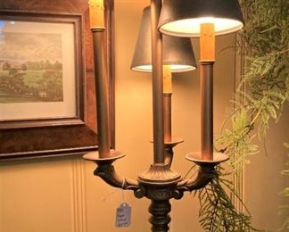Four "candle" floor lamp