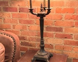 Small 2-tier table and other lamp