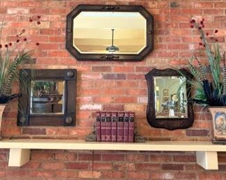  English oak antique mirrors