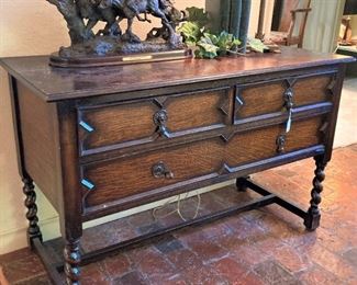 Fabulous antique barley twist buffet