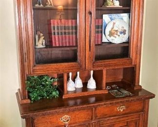 Large antique cabinet with great storage and display space