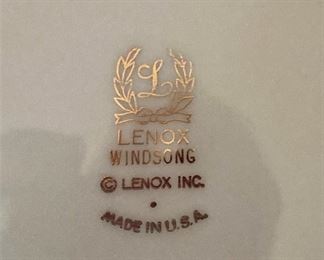Place setting for 12 - Lenox "Windsong"