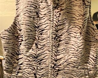 Zebra print vest