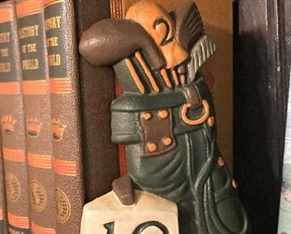 Golf bookends