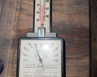Crown Oil Company Thermometer 
