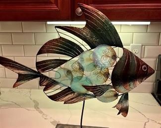 Very cool fish sculpture 20 inches high