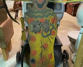 Vintage metal water weenie! You hook up your hose to this thing and the rubber hose flops around, gently watering your favorite azaleas.