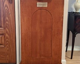 Now HERE'S something you won't see everyday and JUST in time for Halloween - I placed it right by the front door, as you enter the house. It's a Holy Water font, with a plaque dedicated to a David Deas Blair 1889 - 1950.