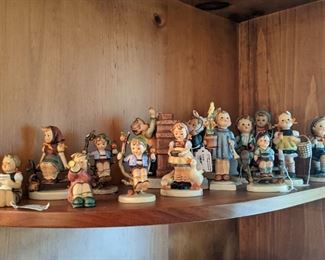 Nice collection of vintage Hummel figurines. 