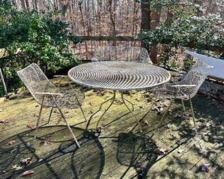 Vintage Wrought Iron Table and Chairs