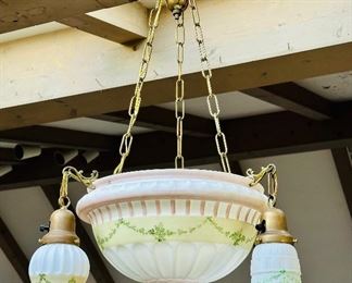 Vintage tripod bowl with shades