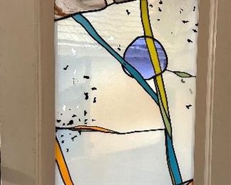 Stained glass panels/sidelights handcrafted by Grace Gorlitz 1 of 2