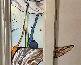 Handcrafted Stained glass panel/sidelight.  2 of 2