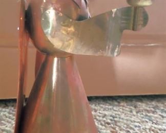 Copper Angel Candle Holder