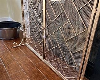 Beautiful fireplace screen