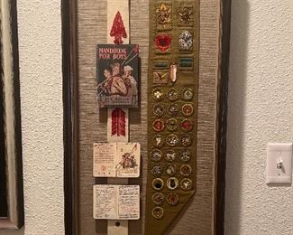 2 of these beautifully framed Boy Scout memorabilia items