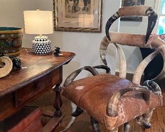 Early 1900s Horn Chair