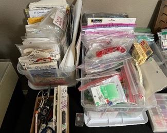 Sewing patterns and sewing supplies