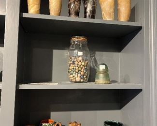 Horn cups, decorative items