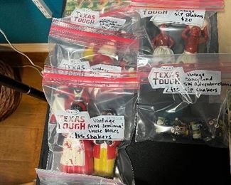 Aunt Jemima and Uncle Moses vintage salt and pepper shakers, Brave Little Sambo record