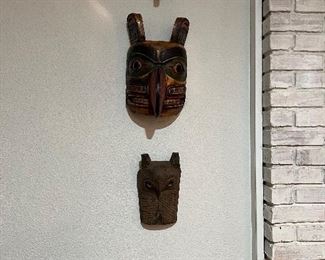 Hand made masks from Zambia