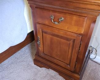 Pair night stands, top damage on one. 22 wide x 17 deep x 30 tall.  $60 each