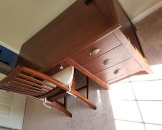 Desk with keyboard drawer. 52 x 27. $60