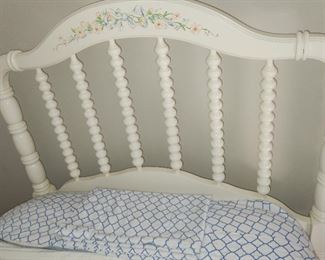 Twin painted bed $150 with mattress