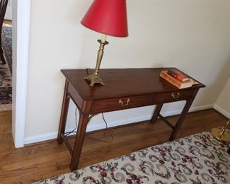 Hall table by Henkel Harris. Finished all 4 sides. 50 x 16. $375