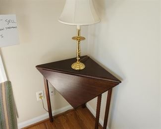 Handkerchief table, solid wood. $225