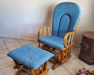 Glider Chair and Ottoman