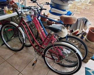 3 Bikes. They have been sitting so the tires are flat