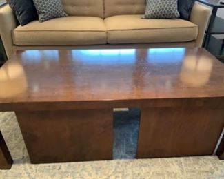 Holland MacRae Ragan Nesting Cocktail Table
Dark Walnut.
55.75w x 26d x 20h overall
24w x 20d x 17h (each cube)
#339