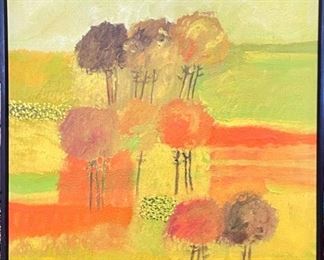 Lamar Briggs 1971
Acrylic on Canvas
"21 Trees"
from Dubose Gallery
36" x 23-1/2"